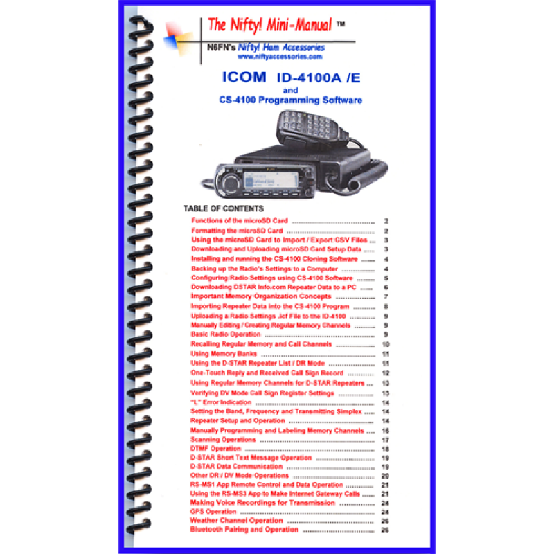 Nifty Icom Id 4100a E Mini Manual Radioworld