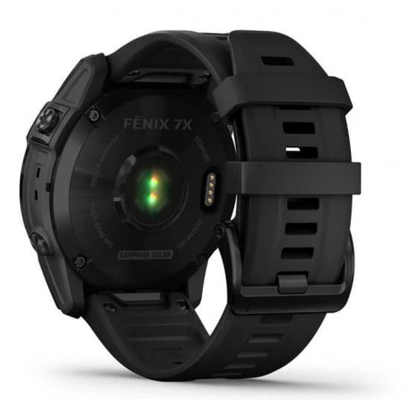 fenix 7X - Sapphire Solar Edition, Black DLC Titanium with Black