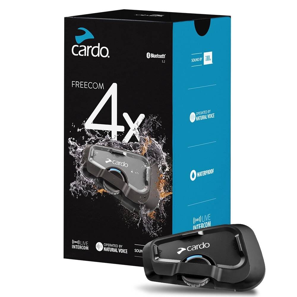 アクセサリー Cardo FREECOM 4+ Bluetooth Cardo Freecom 4X Single Bluetooth Communicator - Radioworld