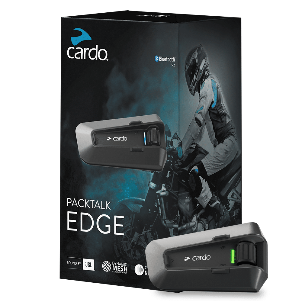 Cardo Packtalk Edge Single Bluetooth Communicator - Radioworld